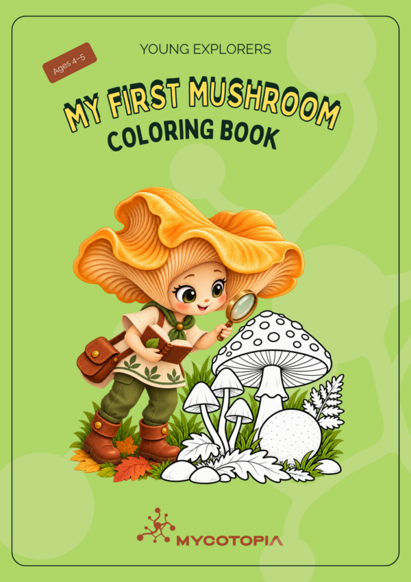 LOOK CLOSER (5) My First Mushroom Coloring Book: Ages 4–5
