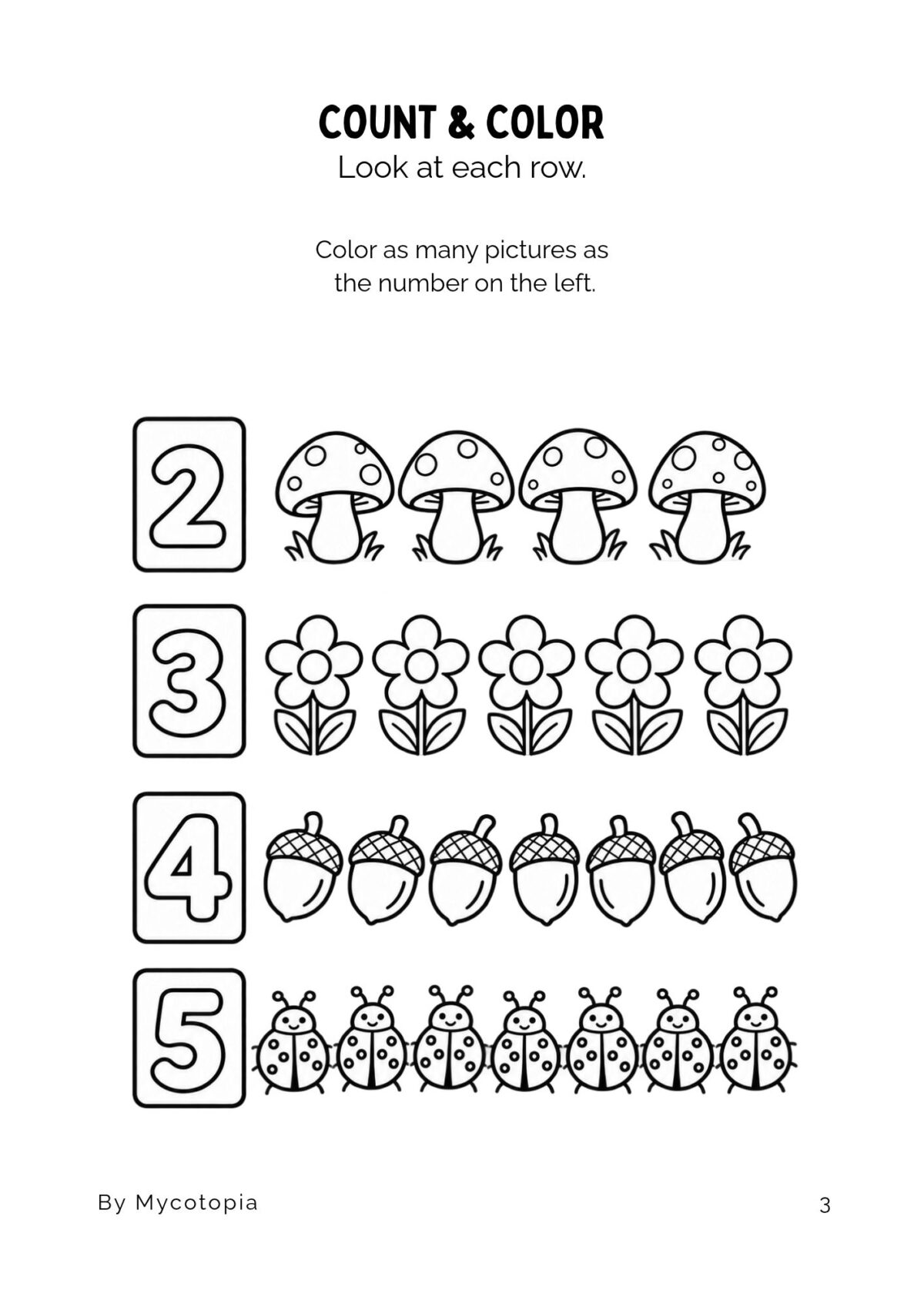 MATCH THE SHADOWS (3) My First Nature Math Activity Book: Ages 4–5